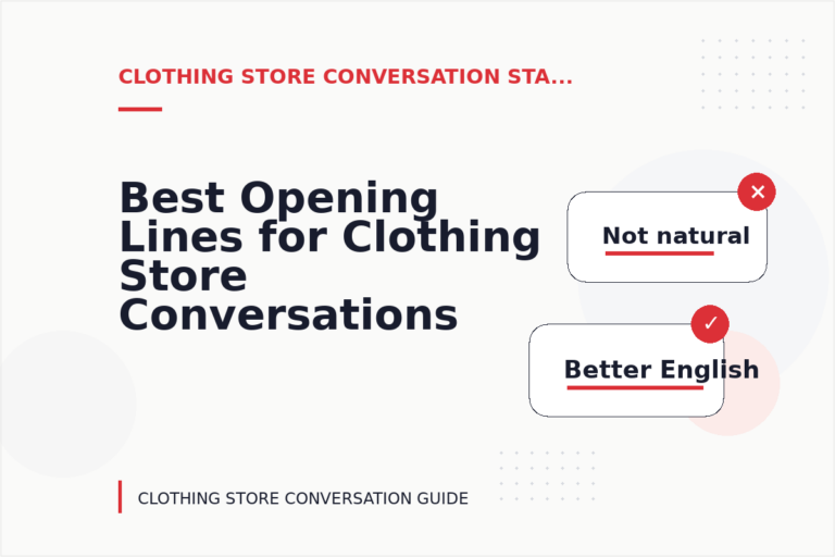 Best Opening Lines for Clothing Store Conversations